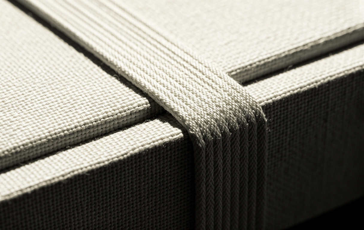 Detail of book binding craftsmanship