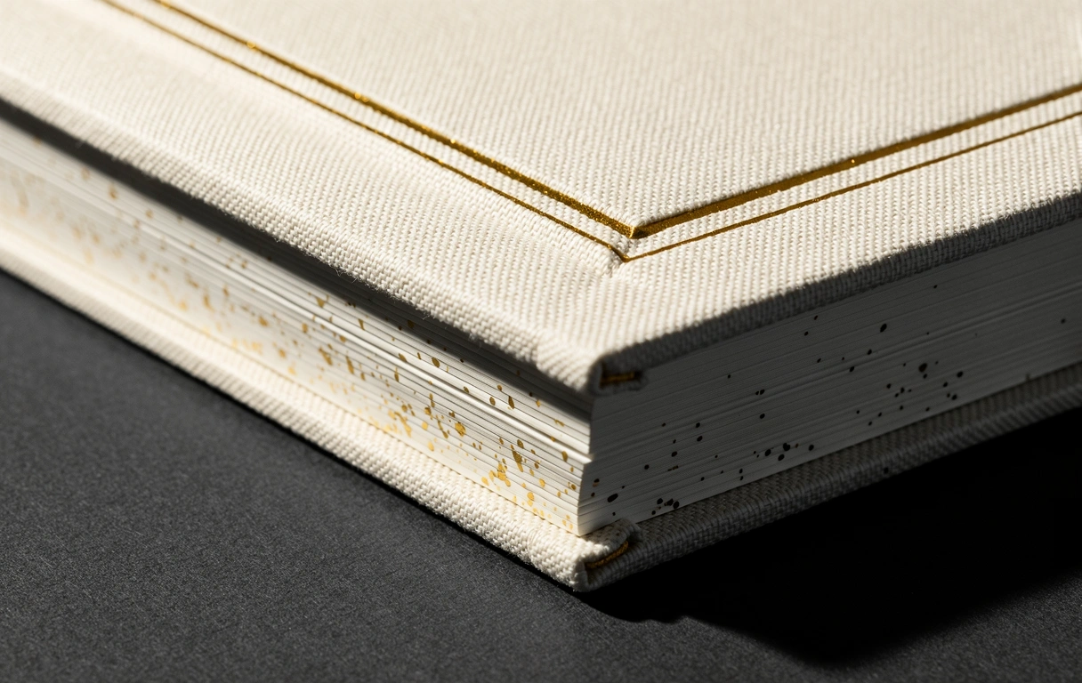 Detail of professional bookbinding